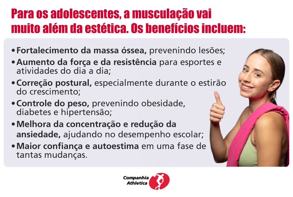 Benefícios da musculação para adolescentes
