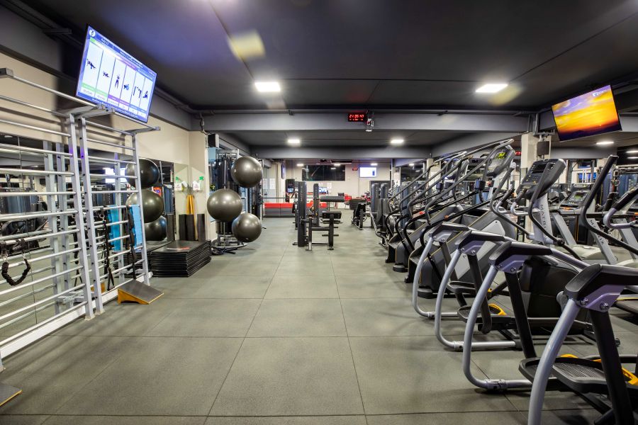 Sala de cardio da Academia em Campinas - Clube Cultura Espaço amplo e moderno de musculação e treino funcional na Academia Campinas - Clube Cultura.