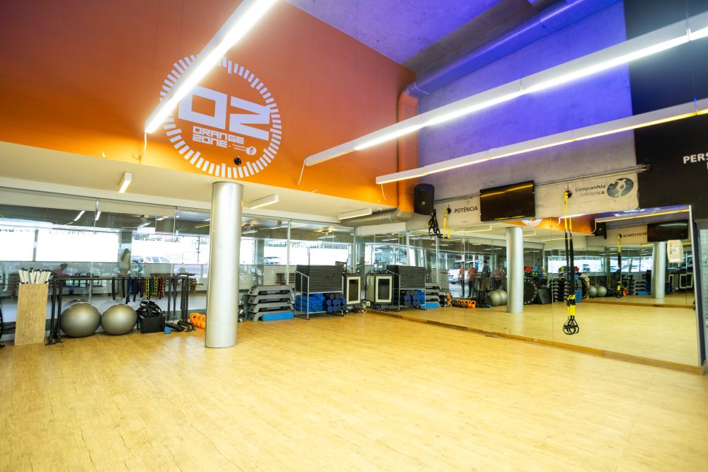 Sala da aula Orange Zone da Academia São Paulo - Estádio Morumbi Sala da aula Orange Zone da Academia São Paulo - Estádio Morumbi.