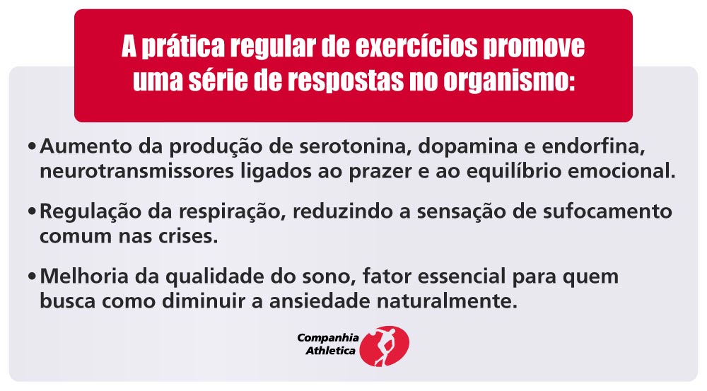 Por que os treinos físicos ajudam na ansiedade?